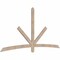 Ekena Millwork Alberta Smooth Timber Gable Bracket, Douglas Fir, 96"W x 48"H x 1 1/2"D x 3 1/2"F, 12/12 Pitch GBW096X48X0204ALB00SDF - alternate 3